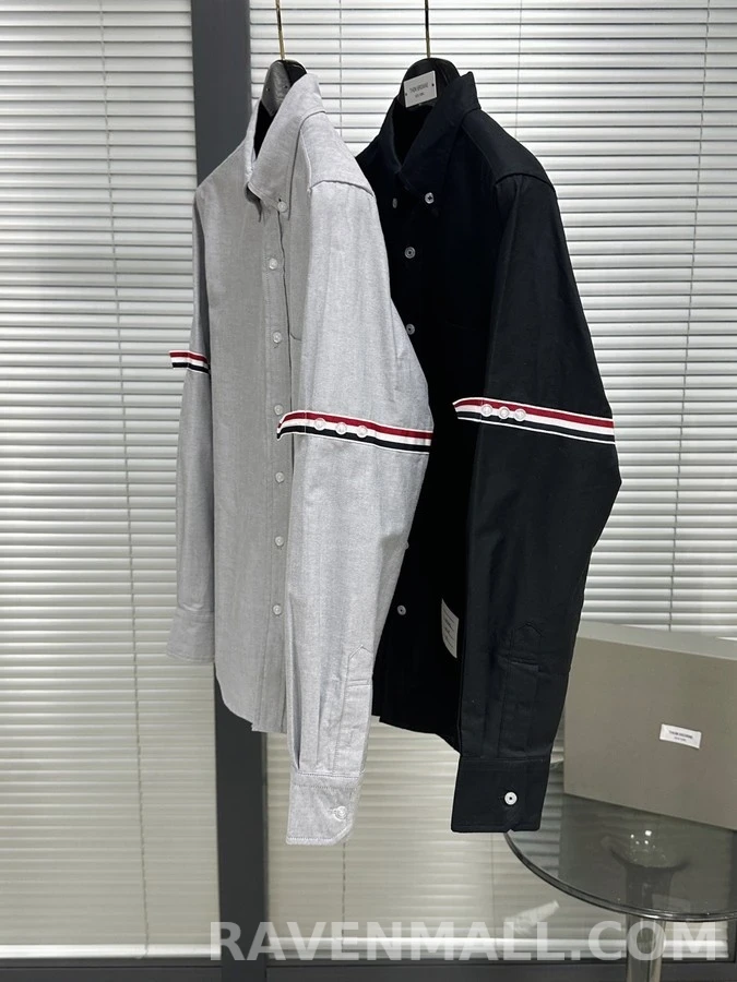톰브라운 톰브라운 4선 완장 긴팔 셔츠 상세 이미지