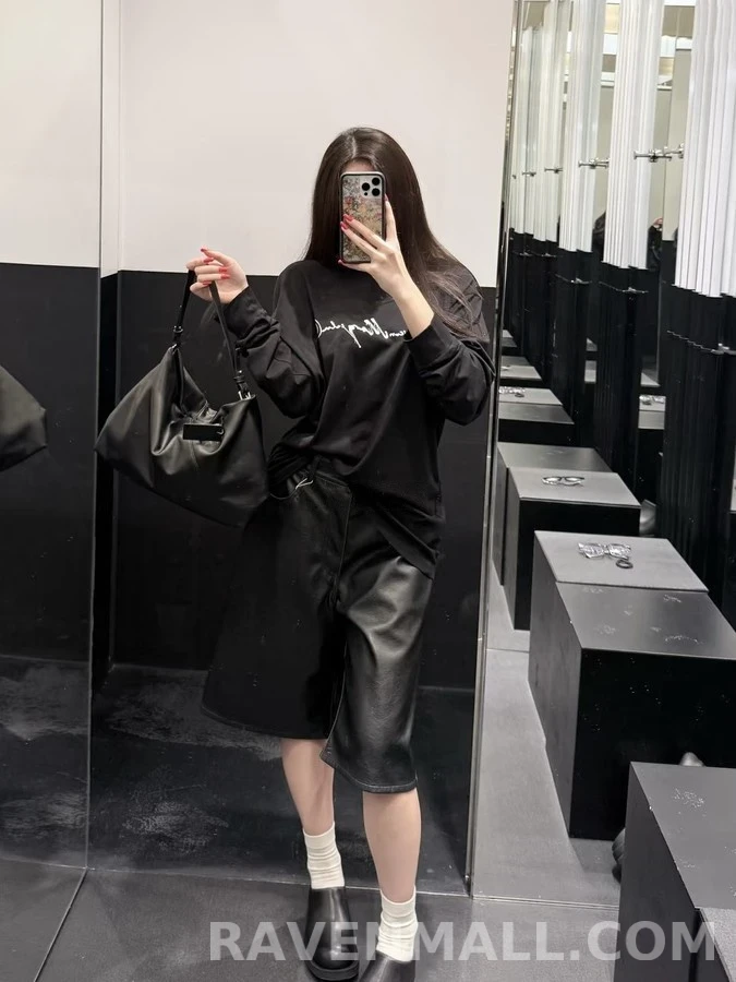 메종 마르지엘라 메종마르지엘라 손글씨 프린트 긴팔 티셔츠 상세 이미지