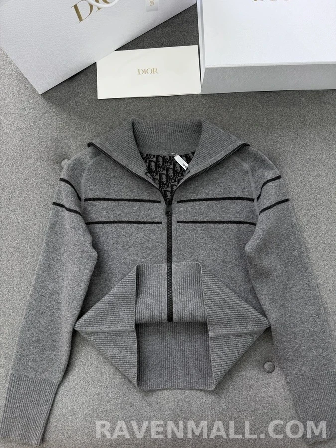디올 디올 Oblique 스트라이프 양면 가디건 상세 이미지