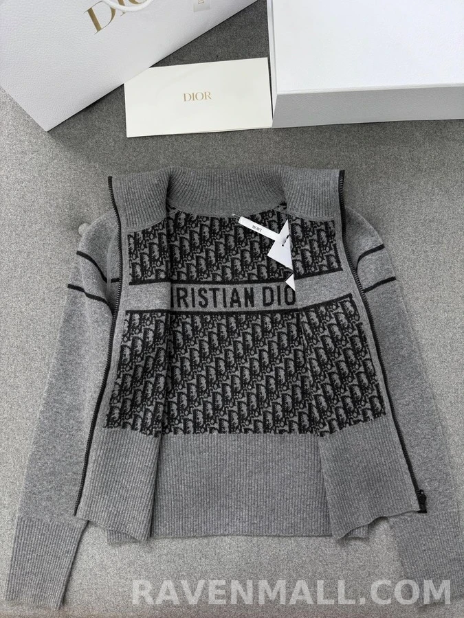 디올 디올 Oblique 스트라이프 양면 가디건 상세 이미지