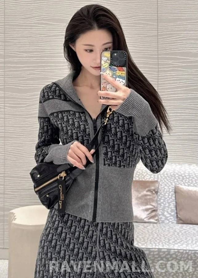 디올 디올 Oblique 스트라이프 양면 가디건 상세 이미지