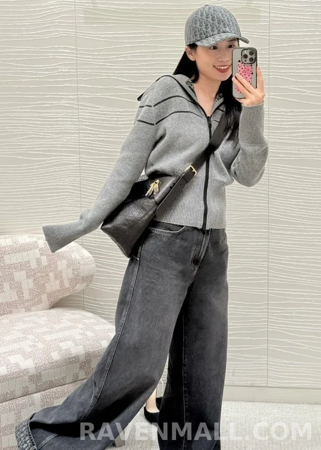 디올 디올 Oblique 스트라이프 양면 가디건 상세 이미지