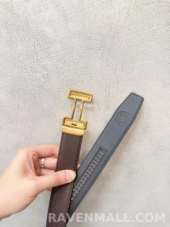 에르메스 에르메스 페블 H 자동 벨트 상세 이미지