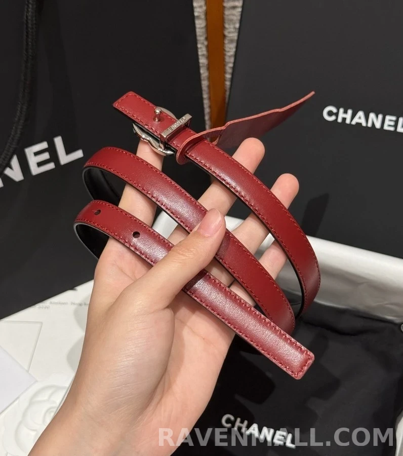 샤넬 샤넬 더블 C 버클 양면 슬림 벨트 상세 이미지