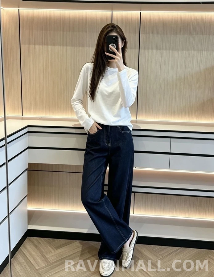 루이비통 루이비통 피마 코튼 긴팔 티셔츠 상세 이미지