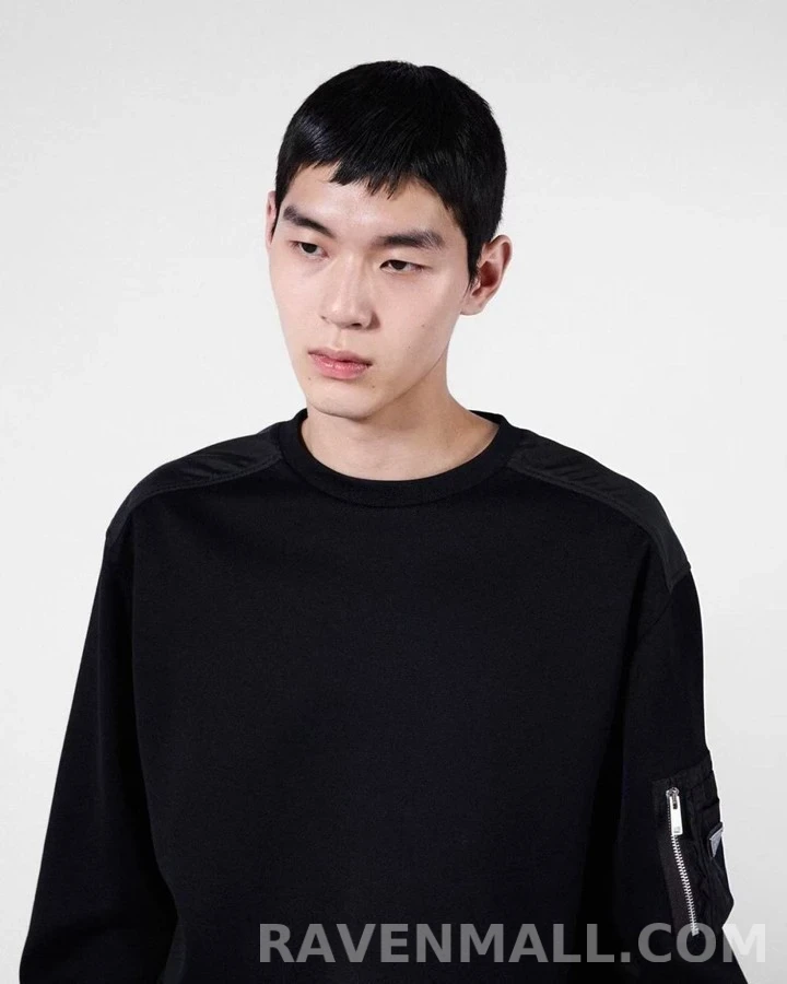 프라다 프라다 오버사이즈 리나일론 스웨트셔츠 상세 이미지