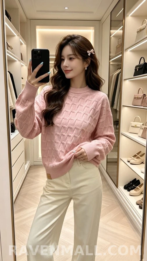 루이비통 루이비통 로프 패턴 니트 스웨터 상세 이미지
