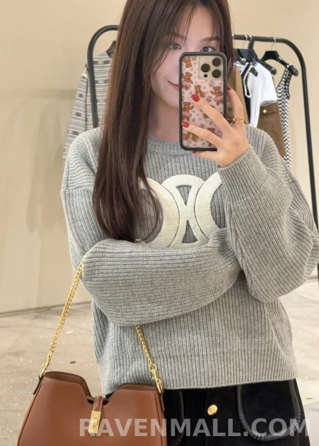 셀린느 셀린느 트리옹프 로고 니트 상세 이미지