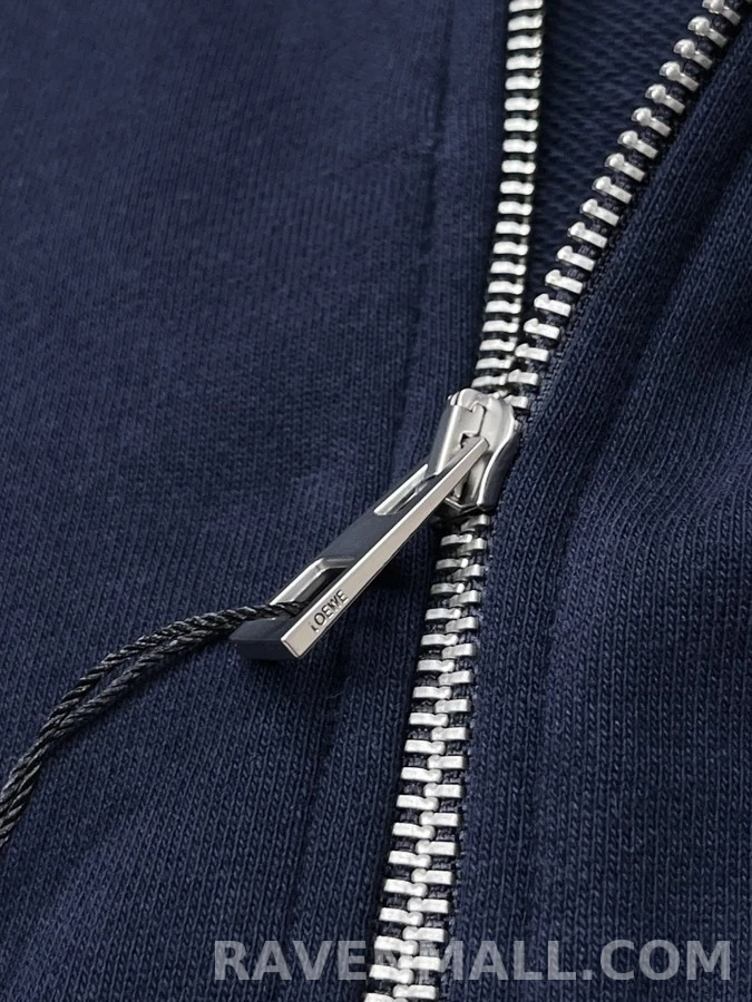 로에베 로에베 플라멩코 배색 드로스트링 후드 집업 상세 이미지