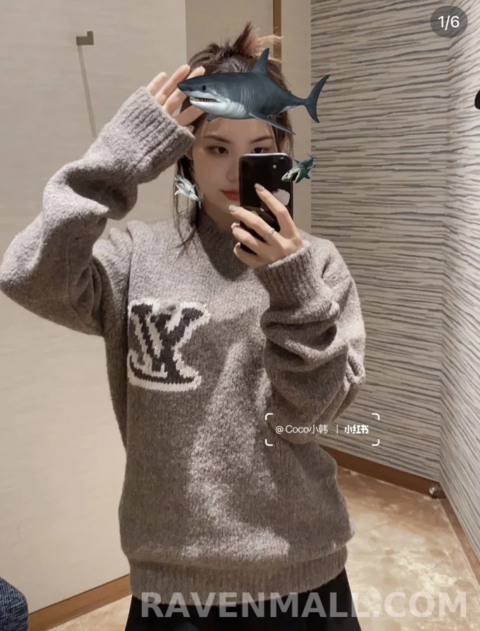 루이비통 루이비통 로고 테디 스웨터 상세 이미지