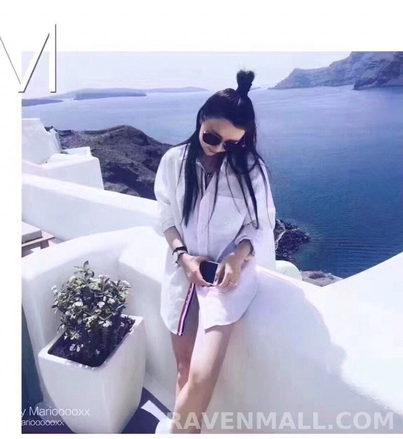톰브라운 톰브라운 트리컬러 버튼다운 셔츠 상세 이미지