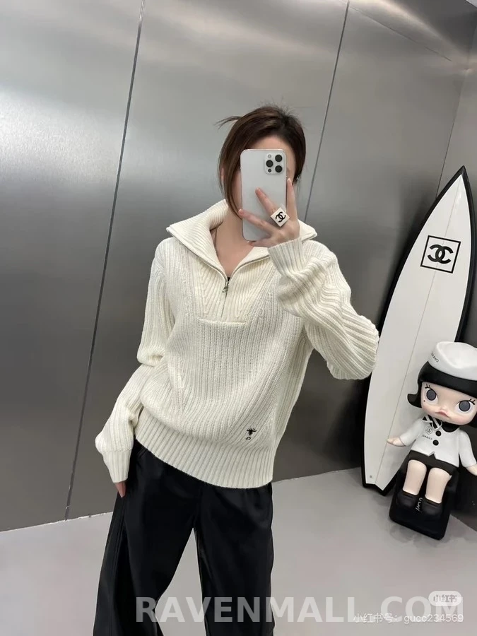 폴로 랄프 로렌 폴로 랄프 로렌 립 하프 집업 니트 상세 이미지