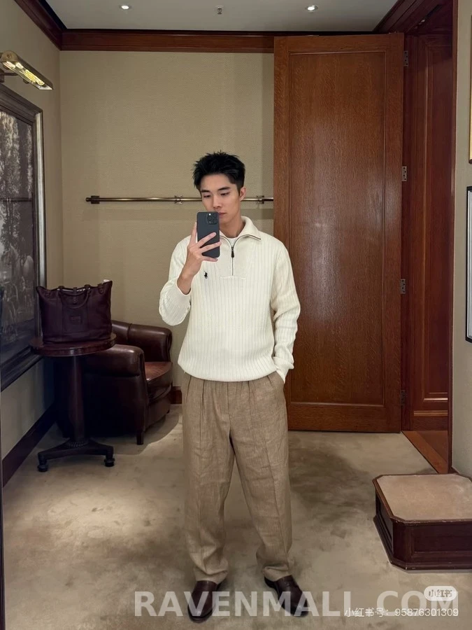 폴로 랄프 로렌 폴로 랄프 로렌 립 하프 집업 니트 상세 이미지