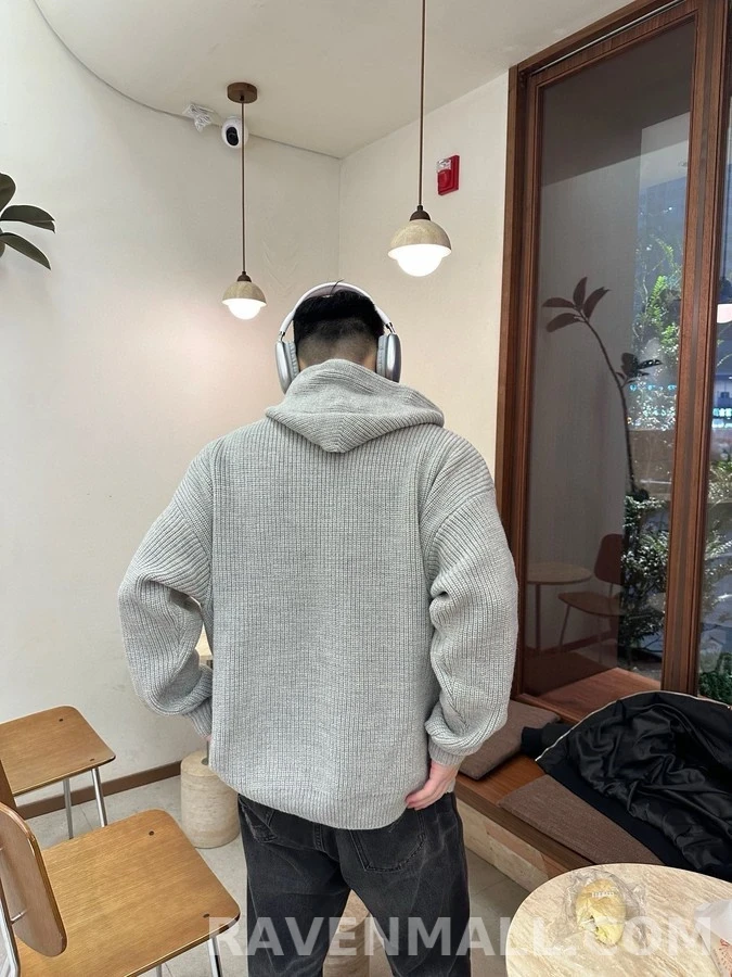 셀린느 셀린느 레터링 니트 후드 스웨터 상세 이미지