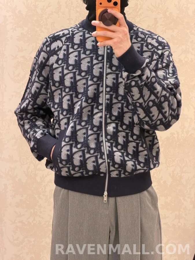 디올 디올 Oblique 자카드 집업 재킷 상세 이미지