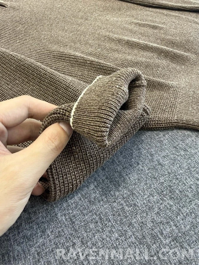 브루넬로 쿠치넬리 브루넬로 쿠치넬리 골지 헨리넥 긴팔 티셔츠 상세 이미지
