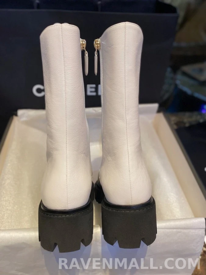 샤넬 샤넬 캡토 레이스업 부츠 상세 이미지