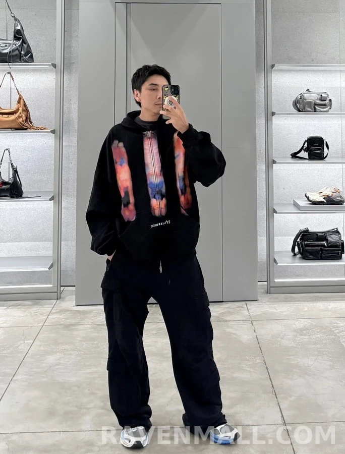 발렌시아가 발렌시아가 사이키델릭 인물 후드 집업 상세 이미지