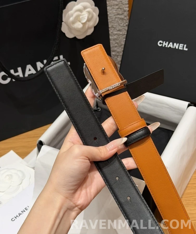 샤넬 샤넬 더블 C 버클 리버서블 벨트 상세 이미지
