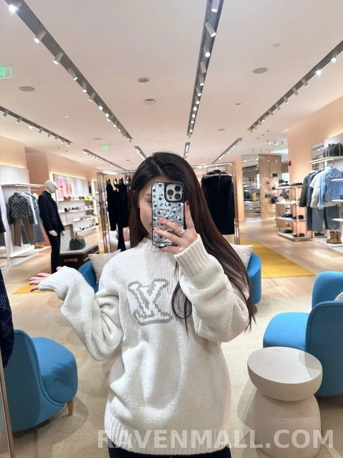 루이비통 루이비통 미러 로고 인타르시아 니트 상세 이미지