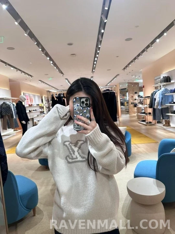 루이비통 루이비통 미러 로고 인타르시아 니트 상세 이미지