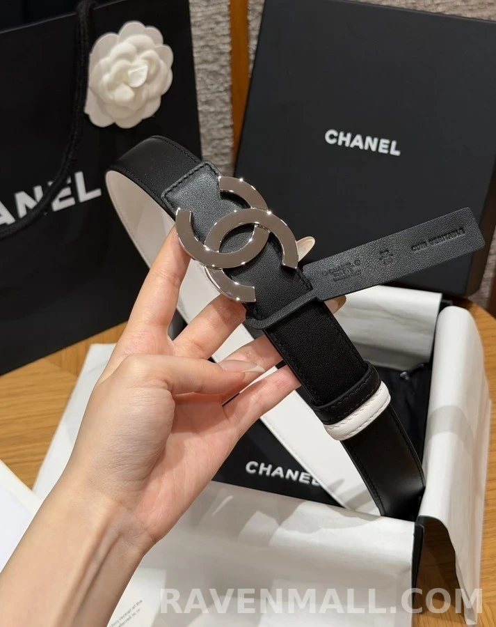 샤넬 샤넬 더블 C 로고 리버시블 벨트 상세 이미지