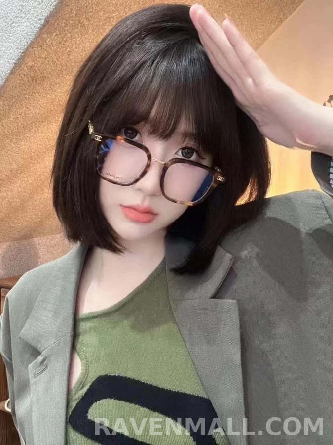 샤넬 샤넬 토터스쉘 체인 디테일 안경 상세 이미지