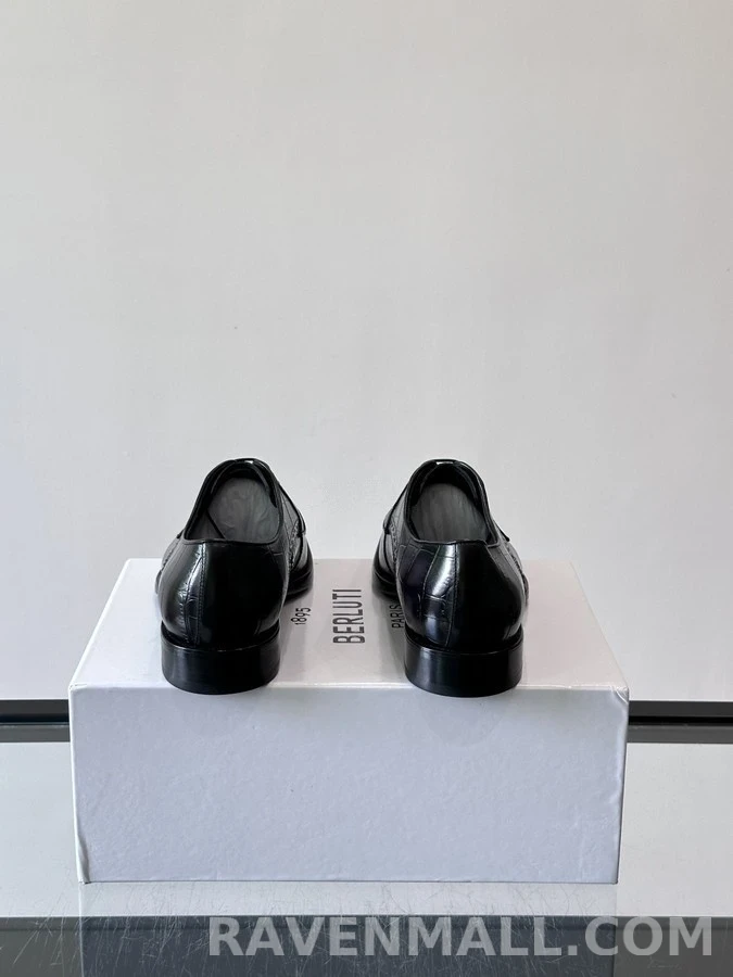 벨루티 벨루티 악어 엠보 더비 슈즈 상세 이미지