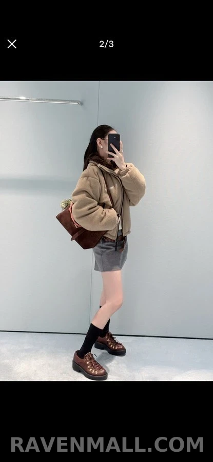 미우미우 미우미우 플랫폼 레이스업 로퍼 상세 이미지
