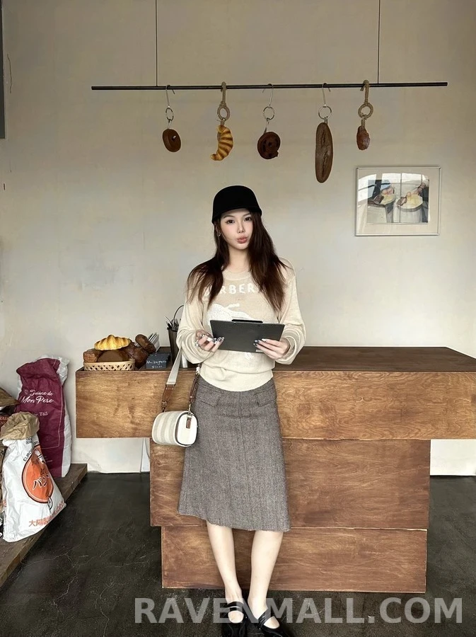 버버리 버버리 마술 기사 로고 니트 상세 이미지
