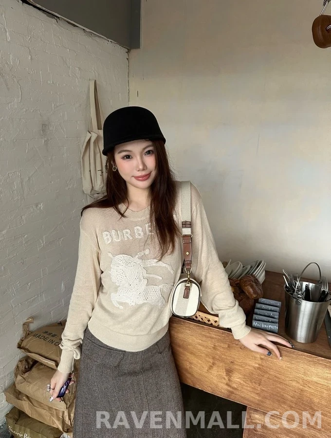 버버리 버버리 마술 기사 로고 니트 상세 이미지