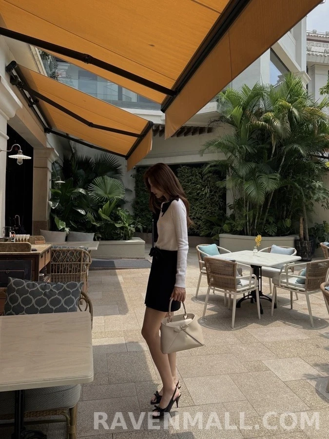 디올 디올 보우 디테일 캐시미어 스웨터 상세 이미지