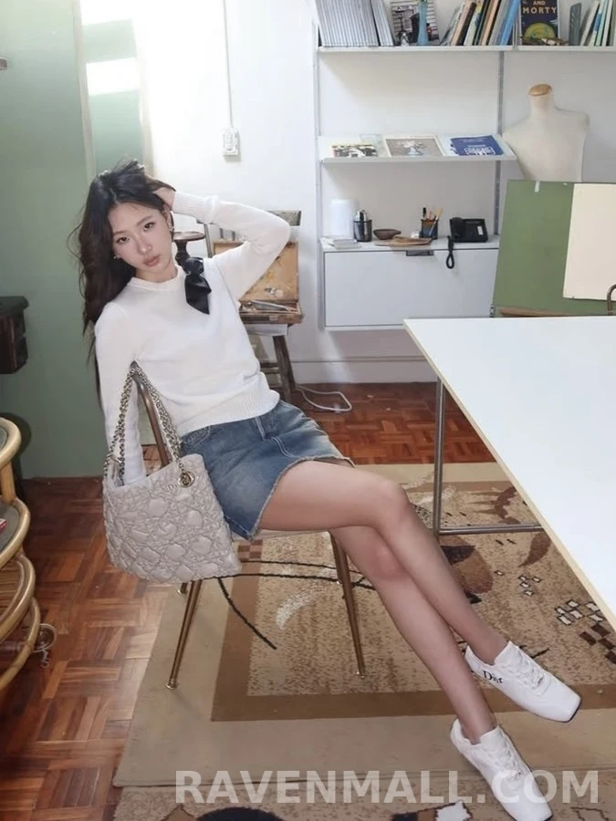 디올 디올 보우 디테일 캐시미어 스웨터 상세 이미지