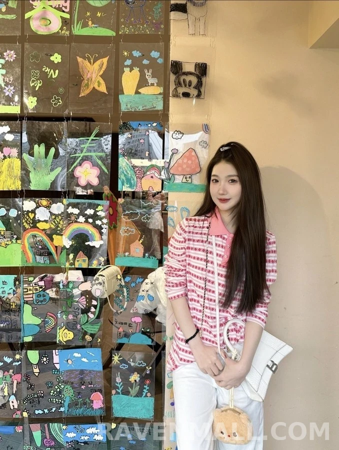 크롬하츠 크롬하츠 크로스 자카드 스트라이프 긴팔 티셔츠 상세 이미지