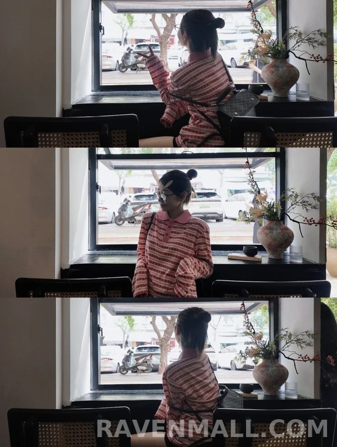 크롬하츠 크롬하츠 크로스 자카드 스트라이프 긴팔 티셔츠 상세 이미지