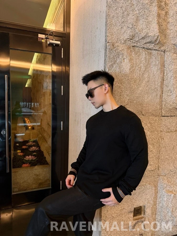 버버리 버버리 체크 스트라이프 니트 상세 이미지