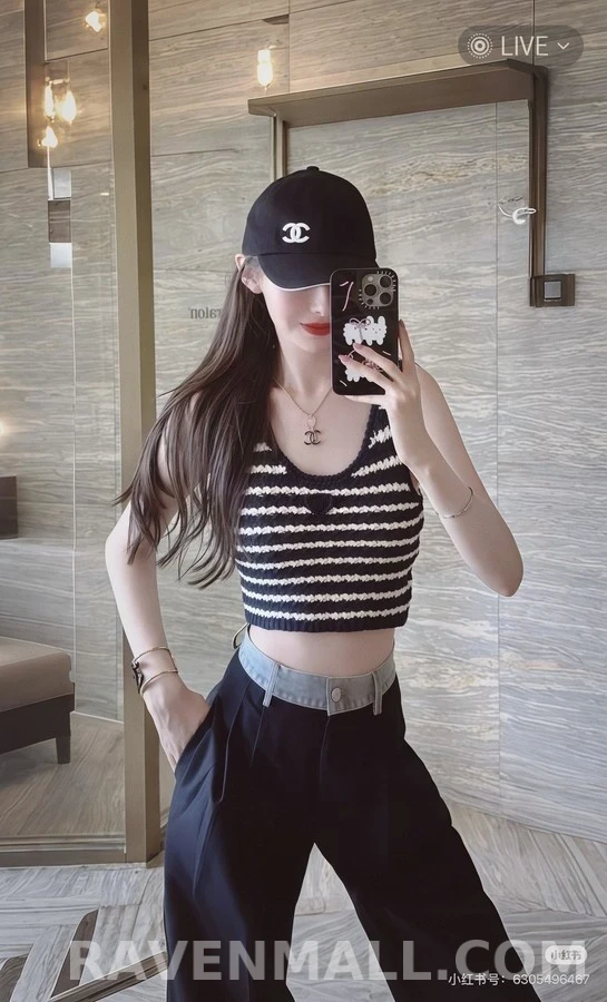 샤넬 샤넬 더블 C 로고 볼캡 상세 이미지