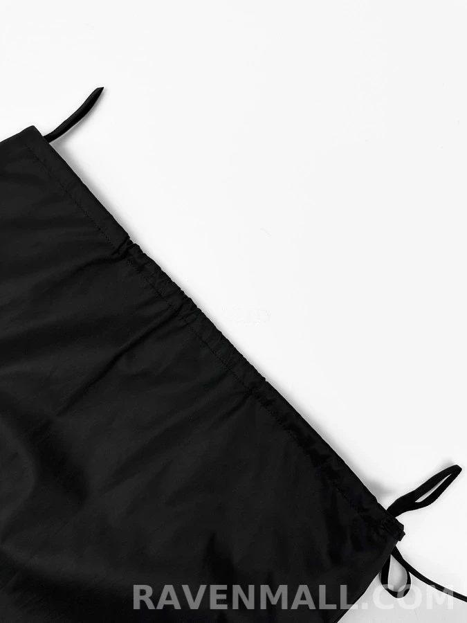 프라다 프라다 나일론 드로스트링 스커트 상세 이미지