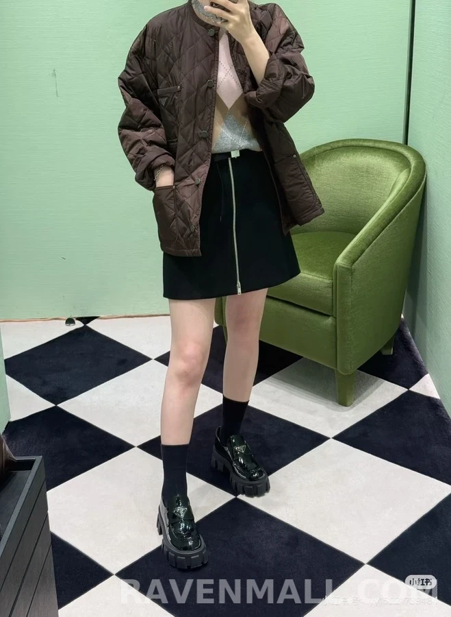 프라다 프라다 유틸리티 지퍼 스커트 상세 이미지