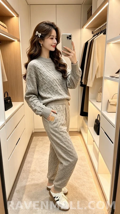 루이비통 루이비통 패턴 니트 팬츠 상세 이미지