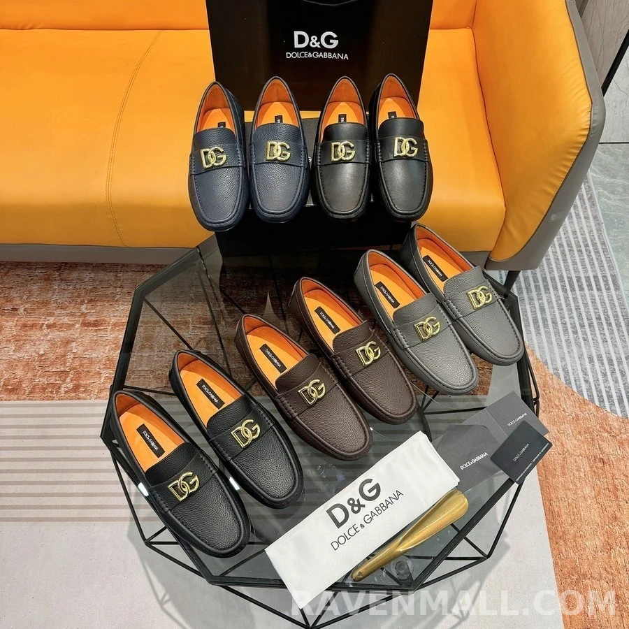 돌체앤가바나 돌체앤가바나 로고 메탈 드라이빙 로퍼 상세 이미지