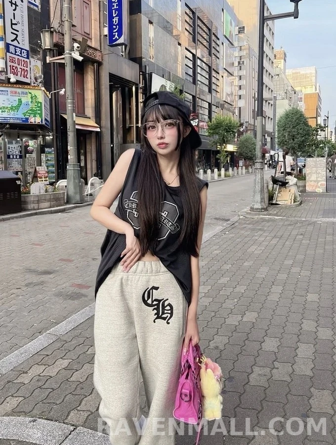 크롬하츠 크롬하츠 CH 레터링 자수 트레이닝 팬츠 상세 이미지