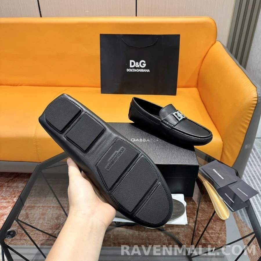 돌체앤가바나 돌체앤가바나 금장 로고 드라이빙 로퍼 상세 이미지