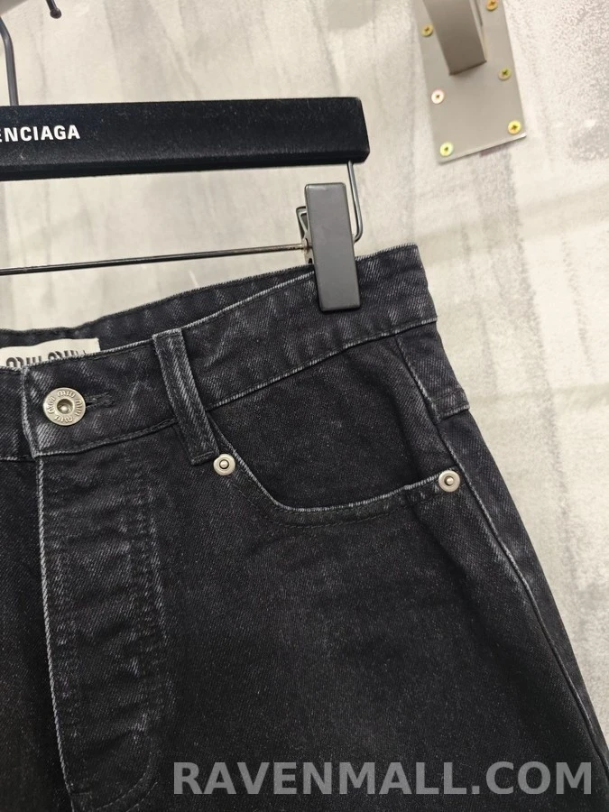 미우미우 미우미우 워싱 데님 팬츠 상세 이미지