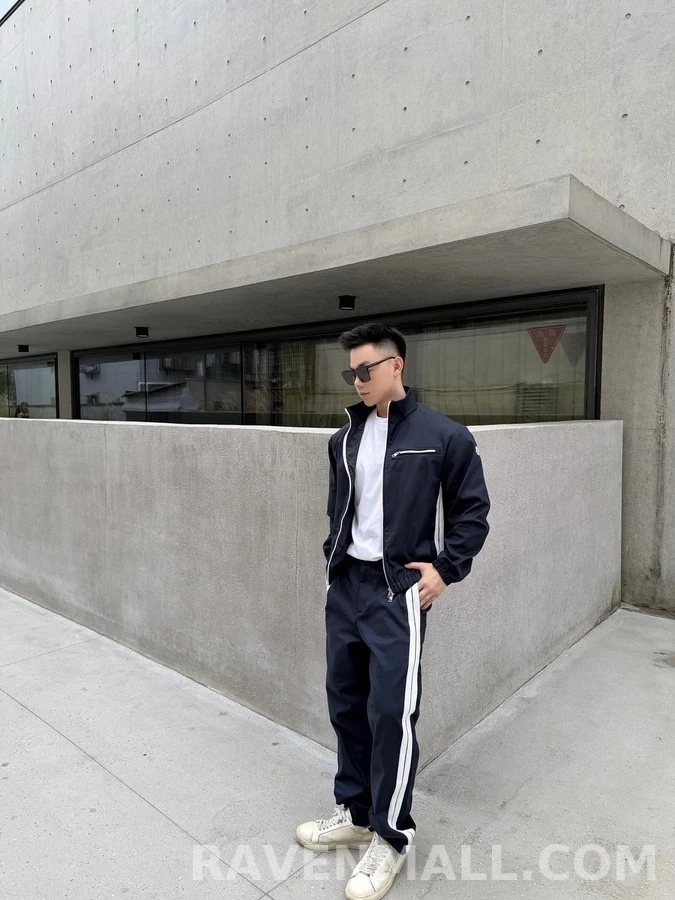 몽클레어 몽클레어 로고 스트라이프 드로스트링 팬츠 상세 이미지
