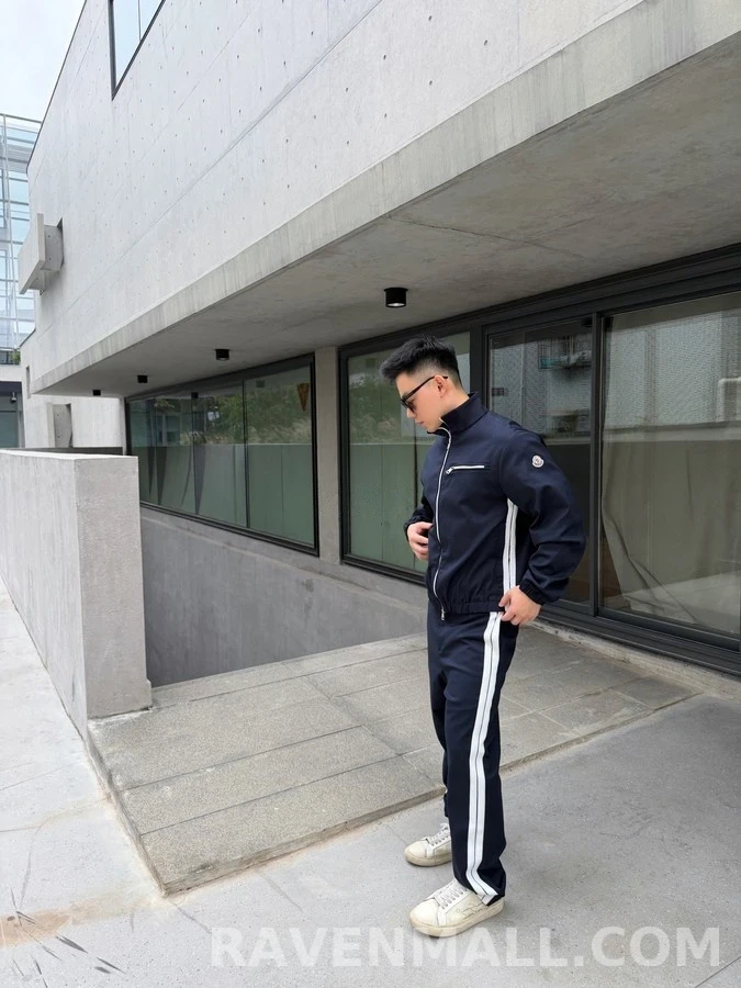 몽클레어 몽클레어 로고 스트라이프 드로스트링 팬츠 상세 이미지