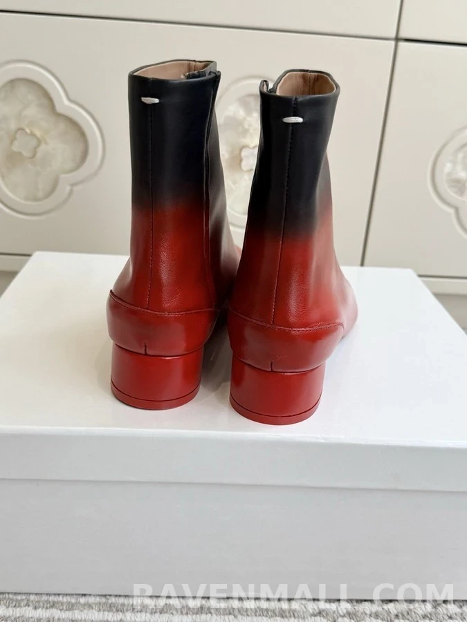 메종 마르지엘라 메종마르지엘라 그라데이션 타비 블록힐 부츠 상세 이미지