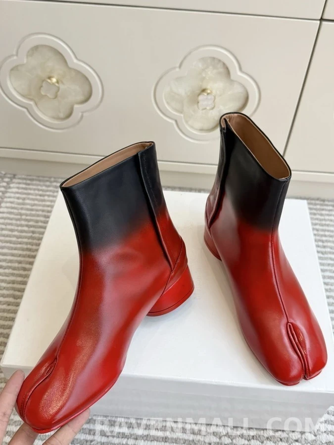 메종 마르지엘라 메종마르지엘라 그라데이션 타비 블록힐 부츠 상세 이미지