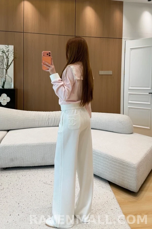 샤넬 샤넬 로고 와이드 팬츠 상세 이미지