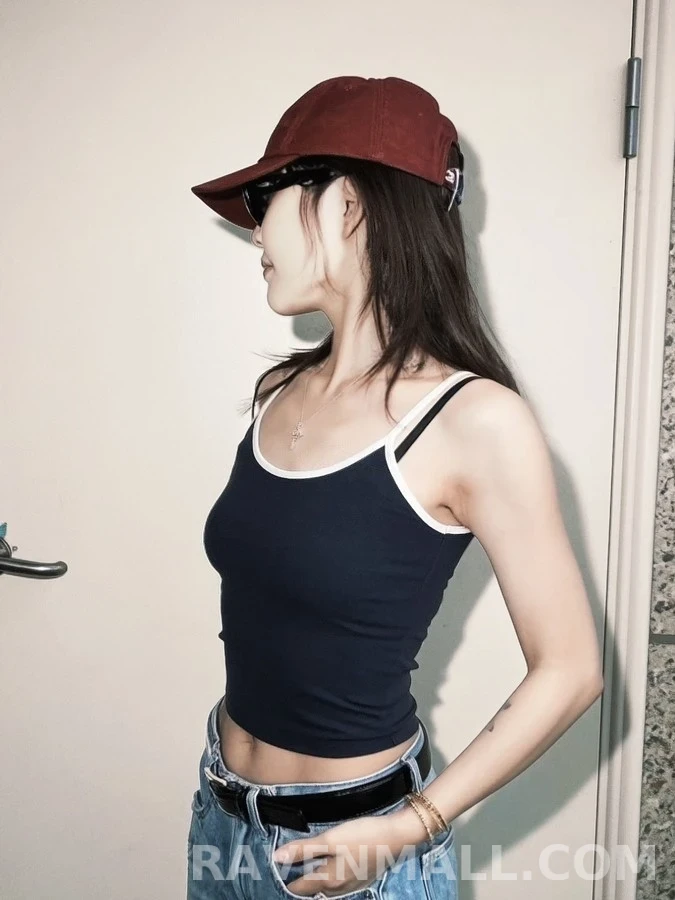 샤넬 샤넬 로고 자수 볼캡 상세 이미지